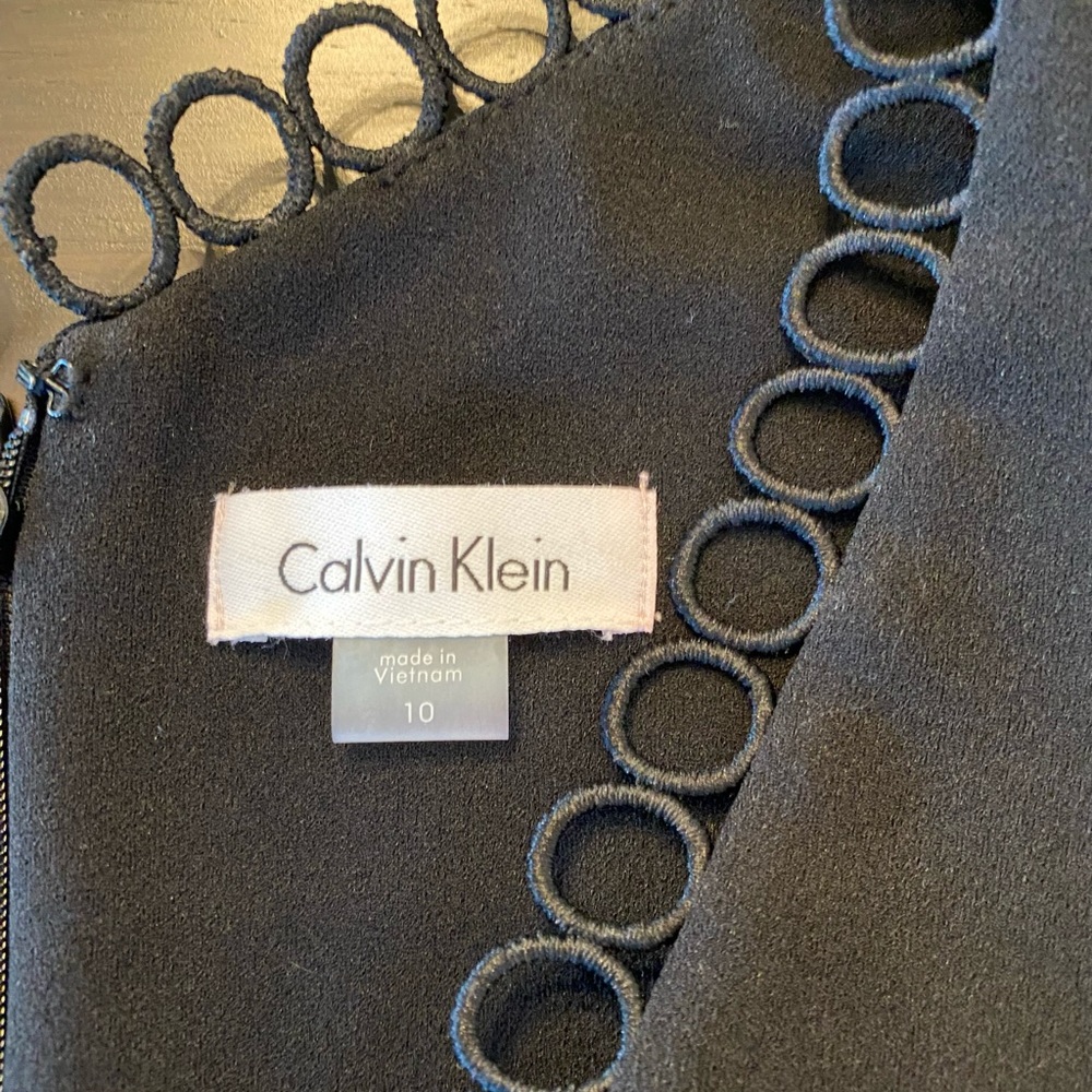 Calvin Klein Black Cocktail Dress. Size 10. - Picture 5 of 5